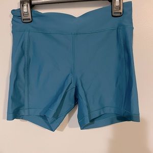 Lulu lemon teal swim shorts with back zipper pocket